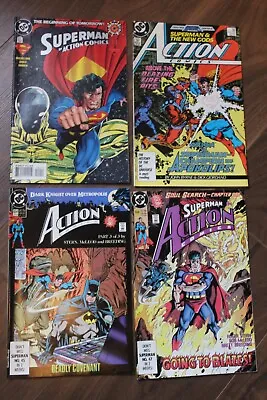 Buy DC Superman Action 0 586 654 656 - 4 Comic Set Run Rare NM 1990 Batman Orion Hot • 4.99£