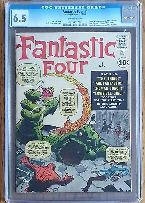 Buy Fantastic Four #1 Cgc 6.5 Off White Pgs Nov 1961 Looks Like An 8.0 Comics (sa) • 99,999.99£