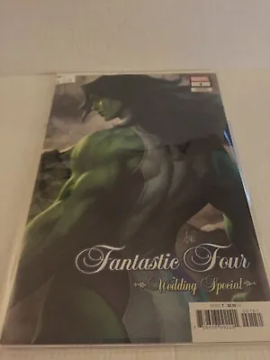 Buy 2018 Marvel Comics Fantastic Four Wedding Special Comic Book #1 Artgerm Variant  • 12£