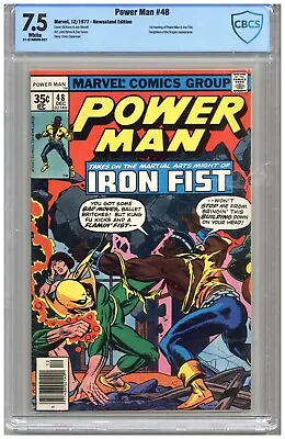 Buy Power Man  # 48  CBCS   7.5   VF-   White Pgs  12/77   Newsstand Edition   1st M • 79.95£
