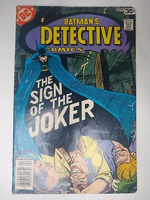Buy DC Detective Comics #476 Batman In Classic Story  The Sign Of The Joker  FN • 29.09£