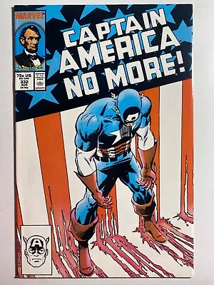 Buy Marvel Comics Captain America #332 (1987) Nm/mt Comic • 47.43£