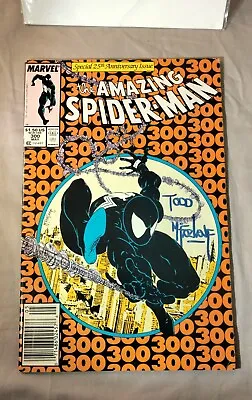 Buy Amazing Spider-man #300 Newsstand Issue Venom First Art By Todd Mcfarlane Signed • 392.69£