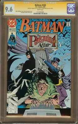 Buy Batman #448 CGC 9.6 Signature Series SS SIGNED DANNY DEVITO & NORM BREYFOGLE • 722.82£