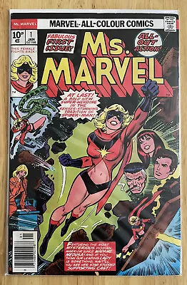 Buy Ms. Marvel #1 (1977)  1st Carol Danvers As Ms. Marvel 🔑 VF • 45£