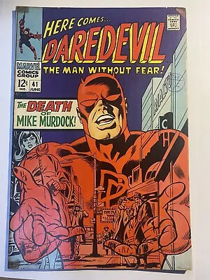 Buy DAREDEVIL #41 Silver Age Gene Colan Marvel Comics 1968 FN+ • 18.95£