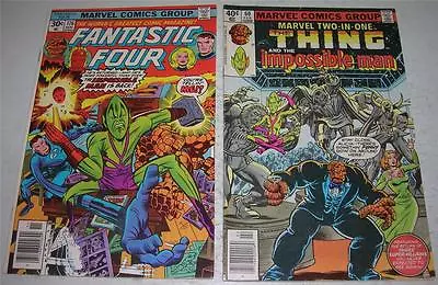Buy FANTASTIC FOUR 176 & TWO-IN-ONE 60 Re-intro IMPOSSIBLE MAN & Intro IMPOSS WOMAN • 9.63£