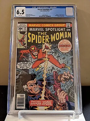 Buy Marvel Spotlight 32 CGC 6.5 White Pages 1st App. Spider-Woman Newsstand 1977 • 79.44£