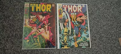 Buy The Mighty THOR#160 #161 First Ego App! Galactus V Ego Fight/Marvel Comics 1969 • 95£