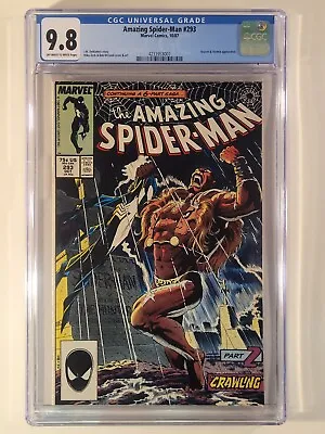 Buy Amazing Spider-Man #293 CGC 9.8 Kraven's Last Hunt Mike Zeck • 157.66£