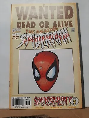 Buy Amazing Spider-Man # 432 - Wanted Dead Or Alive Variant VF+ Cond • 19.72£