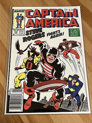 Buy Captain America, Vol. 1 #337 - Newsstand Variant - Steve Rogers Becomes The Capt • 23.83£