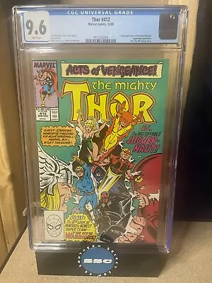 Buy Thor #412 CGC 9.6 White Pages 1st Full App. The New Warriors • 39.72£