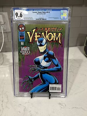 Buy Venom: Sinner Takes All #3 Cgc 9.6 White Pages // Marvel Comics 1995 • 119.17£