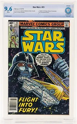 Buy Star Wars #23 NEWSSTAND CBCS 9.6 1979 White Pages Darth Vader Obi-Wan Not CGC • 93.69£