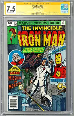 Buy Iron Man #125 CGC SS 7.5 (Aug 1979, Marvel) Signed Bob Layton, Newsstand Ant-Man • 107.24£