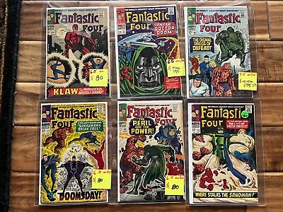 Buy Fantastic Four 56 57 58 59 60 61 F To VF-  1966 1967 6 Book Lot • 530.82£