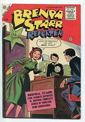 Buy BRENDA STARR REPORTER #14-1955-CHARLTON-DALE MESSICK ART-NEWSPAPER-vf • 233.02£