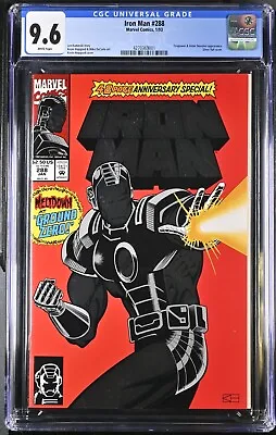Buy Iron Man #288 1993 CGC 9.6 Silver Foil Anniversary Special Marvel Comics • 43.47£