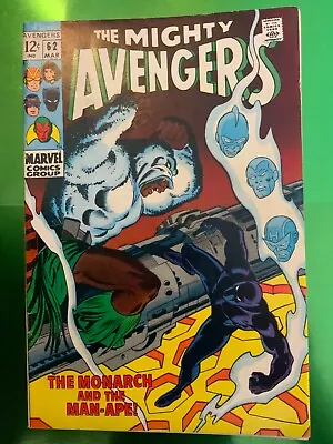 Buy Avengers #62 5.5   1st Appearance Of M'baku Marvel Comics 1969 • 51.97£