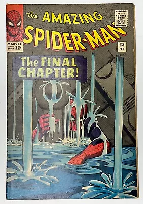Buy AMAZING SPIDER-MAN #33 VG+ 1966 App Of Dr. Curt Connors 1966 Marvel Comics • 193.99£