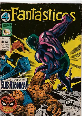 Buy Los 4 FantÁsticos 103 Abril 1969 La Prensa Marvel Mexican Spanish Comic • 19.06£