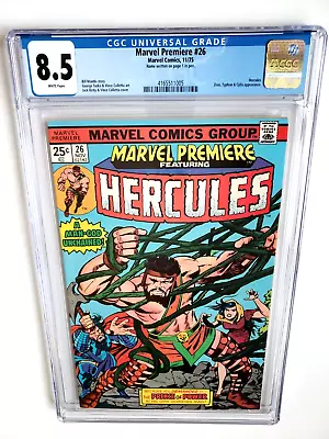Buy Marvel Premiere #26 Cgc 8.5 1975  ++ 1st Hercules Solo Story ++  See Description • 49.75£