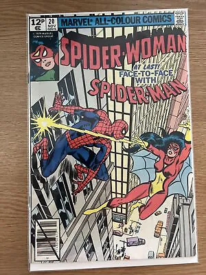 Buy Spider-Woman #20 - Bronze Age Nov 1979 - 1st Spider-Man Meeting - Marvel Comics • 30£