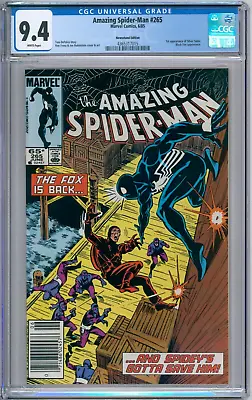 Buy Amazing Spider-Man 265 CGC Graded 9.4 NM Newsstand Marvel Comics 1985 • 78.83£