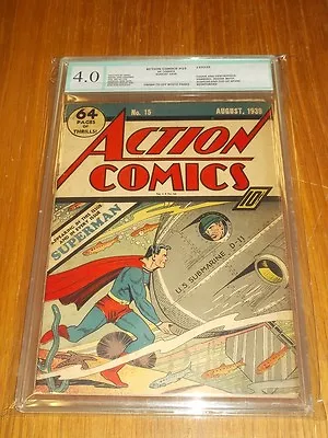 Buy Action Comics #15 Egc Not Cgc  4.0 Conserved Grade Cream To Off White Pages (sa) • 6,499.99£