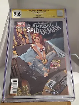 Buy Amazing Spiderman #12 #601 Signature Series 9.6 Signed By Dan Slott. Campbell  • 359.64£