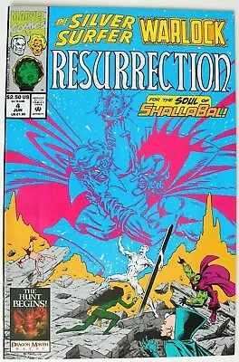 Buy Comic Book - Marvel - The SILVER SURFER WARLOCK RESURRECTION - #4 Jun 1993 • 4.99£