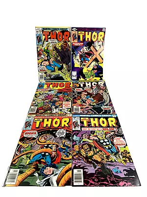 Buy THE MIGHTY THOR 248, 253, 256, 259, 266 & 303 Lot Of 6 Bronze Marvel Comic Books • 17.64£