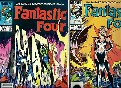 Buy Fantastic Four #280 & #281 -- Key First Malice Appearance -- July & August 1985 • 19.29£