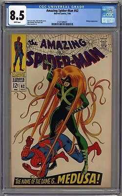 Buy Amazing Spider-man #62 Cgc 8.5 White Pages Marvel Comics 1968 • 200.15£