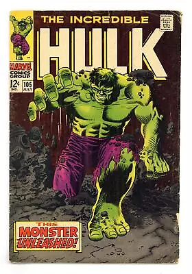 Buy Incredible Hulk #105 VG+ 4.5 1968 • 75.15£