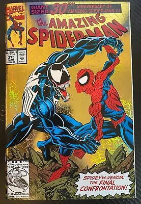 Buy Marvel Comics The Amazing Spider-Man Issue 375 Direct Edition Gold Foil Cover • 11.99£