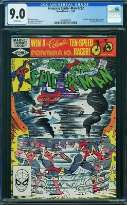 Buy Amazing Spider-man  #222   Vf/nm9.0  White Pages! Cgc   4036084001 • 43.78£