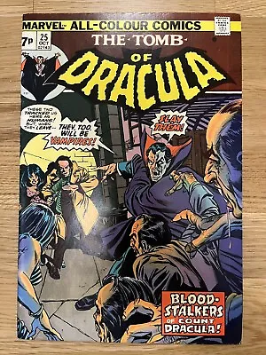 Buy Tomb Of Dracula 25 - Marvel Bronze Age 1st Hannibal King, VF- • 29.99£
