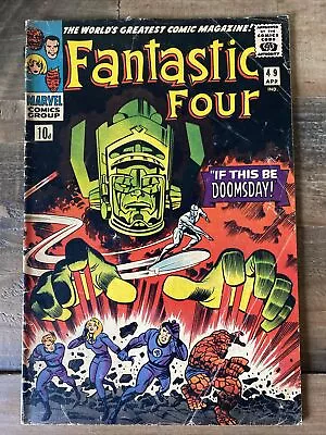 Buy MARVEL COMICS FANTASTIC FOUR #49 VG/FN (APR 1966) 1st Galactus Cover • 600£