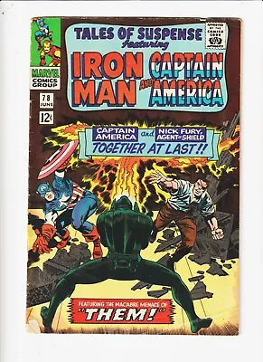 Buy Tales Of Suspense #78 Iron Man Kirby Captain America Marvel Comic Nick Fury • 19.86£