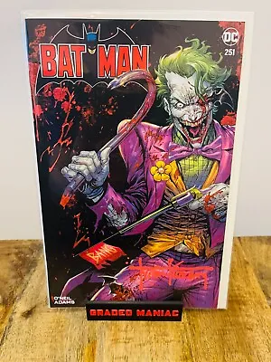 Buy Batman #251 Joker Battle Damage Tyler Kirkham Variant. Drip Sig With COA. • 49.95£