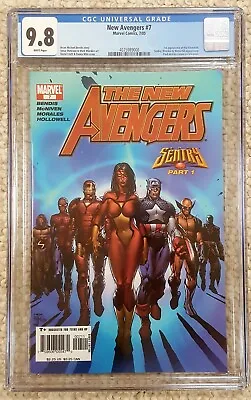 Buy Marvel...new Avengers 7 Cgc 9.8 White First Illuminati Wolverine Spider-man 2005 • 62.43£