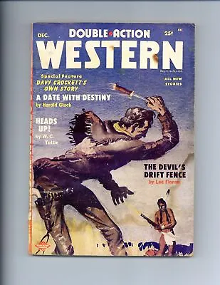 Buy Double-Action Western Magazine Pulp Dec 1955 Vol. 23 #2 GD • 58.48£