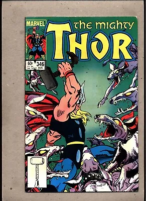 Buy Mighty Thor #346_august 1984_vf Minus_malekith_surtur_ Wild Hunt _walt Simonson! • 0.99£