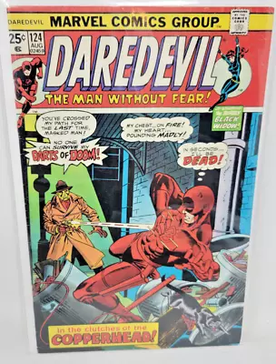 Buy Daredevil #124 Black Widow Last Issue *1975* 6.0 • 7.59£
