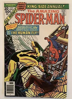 Buy The Amazing Spider-man Annual #10 ~ 1976 Marvel ~ 🔑 1st App Of The Fly ~ Vf- • 15.76£
