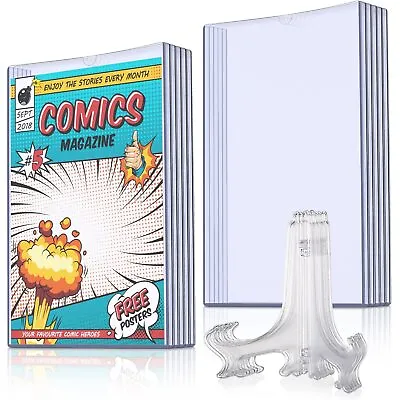 Buy Comic Book Display Case Set, Include Sleeves And Clear Clear  • 27.87£