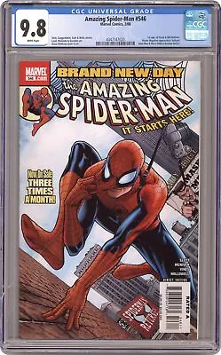 Buy Amazing Spider-Man #546A McNiven 1st Printing CGC 9.8 2008 4347147020 • 66.36£