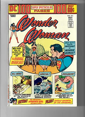 Buy WONDER WOMAN #211 - Grade 9.0 - DC 100 SUPER SPECTACULAR! Nick Cardy Cover! • 64.73£